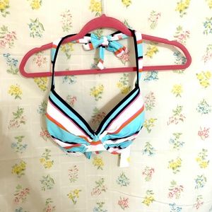 34DD Tommy Bahama Rugby Stripe bikini cup swim